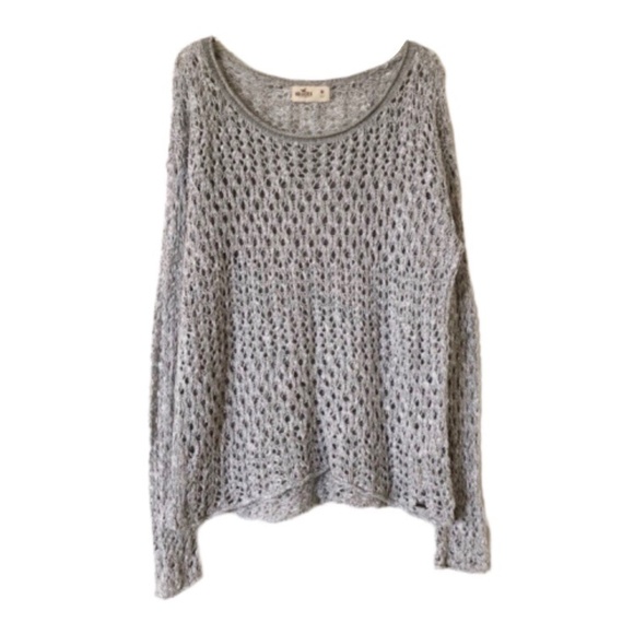 Hollister Sweaters - HOLLISTER | Gray Open Knit Sweater